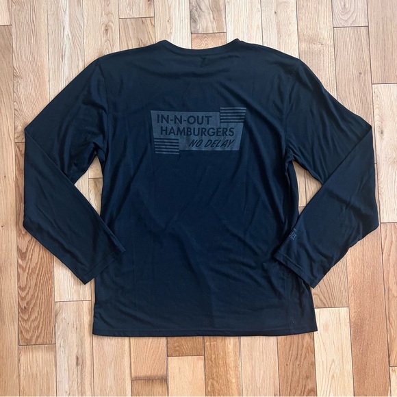 In N Out Hamburgers Long Sleeve Black Shirt 'No Delay' Size XL - Picture 1 of 10